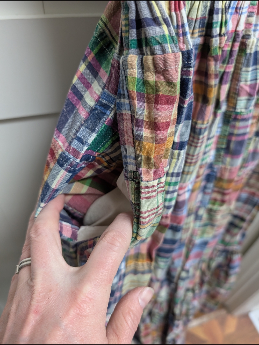 Multicolor Plaid Tiered Maxi Dress - Women's - Picture 3 of 8
